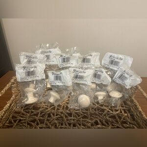 10 Amerock BP725A-AM Mushroom Round Porcelain Cabinet Pull Knobs